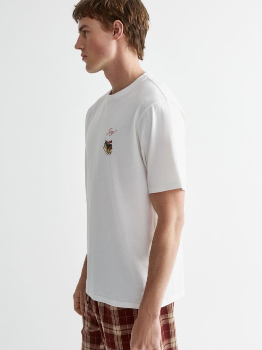 пижамная футболка с новогодним принтом по цене 799 руб вид справа