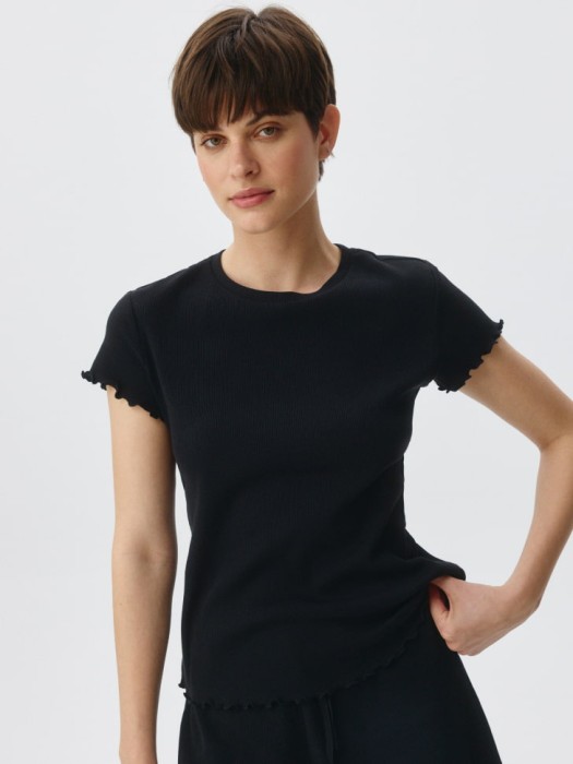 пижамная футболка в рубчик 4680798125046 фотография