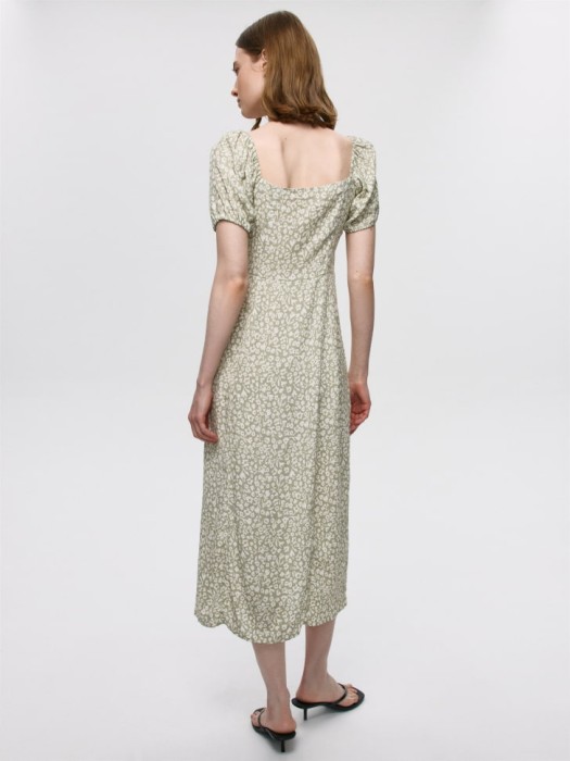 платье миди из вискозы от бренда sela вид слева