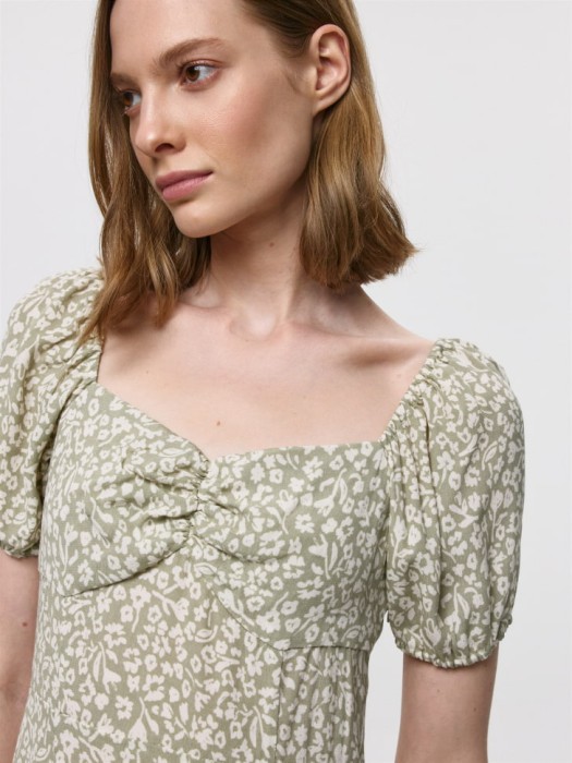 платье миди из вискозы из россии вид сбоку