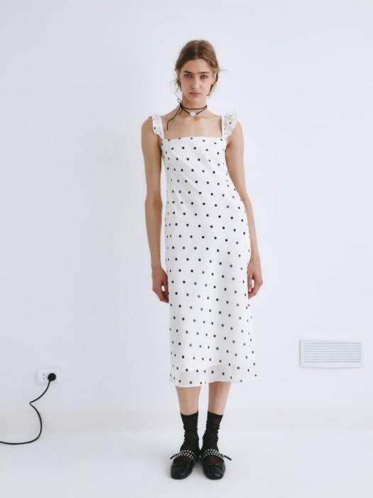 платье миди в горох из линейки  young 4680798768120 фотография