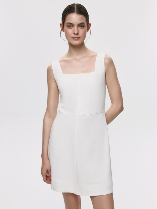 платье мини из вискозы и льна из россии вид сбоку