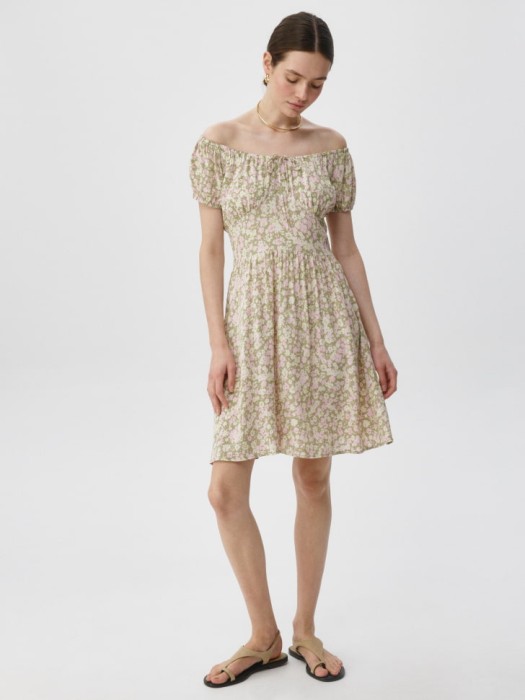 платье мини из вискозы от бренда sela вид слева