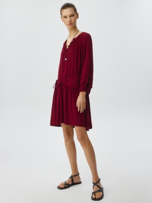 платье мини с поясом от бренда sela вид слева