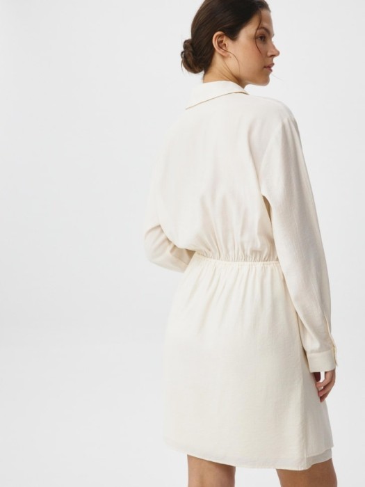 платье-рубашка с баской из россии вид сбоку