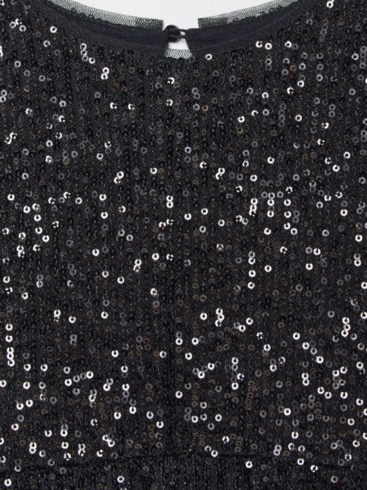 платье с пайетками для девочек из россии вид сбоку