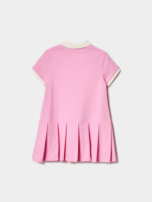 платье с воротником поло для девочек из россии вид сбоку