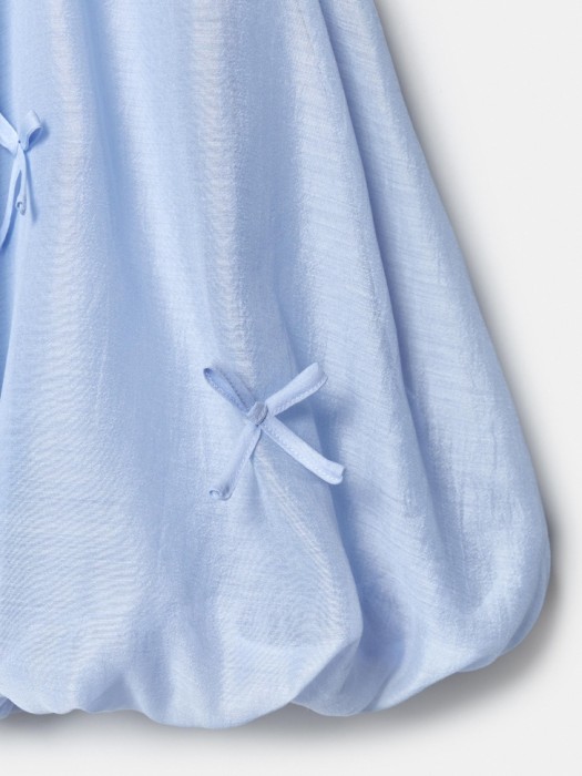 платье с юбкой-баллон для девочек из трикотажа спереди