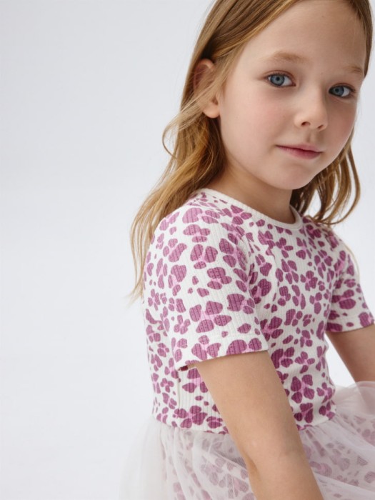 платье с юбкой из сетки для девочек из россии вид сбоку