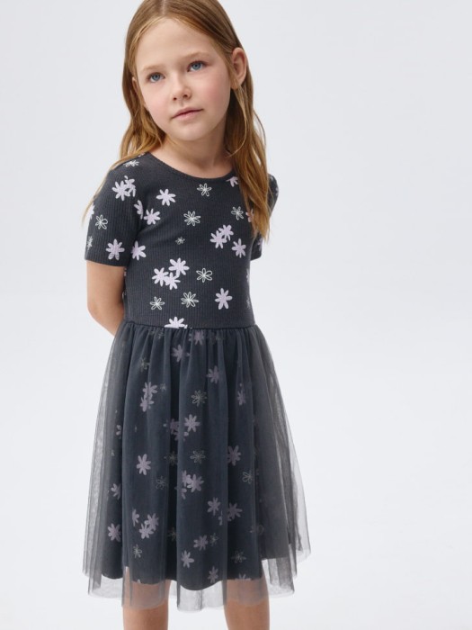 платье с юбкой из сетки для девочек 4680798684888 фотография