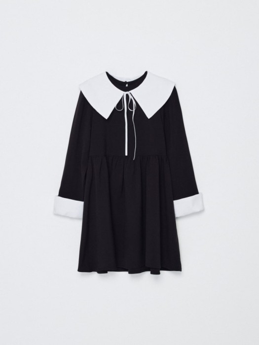 платье со съемным воротником и манжетами для девочек из россии вид сбоку