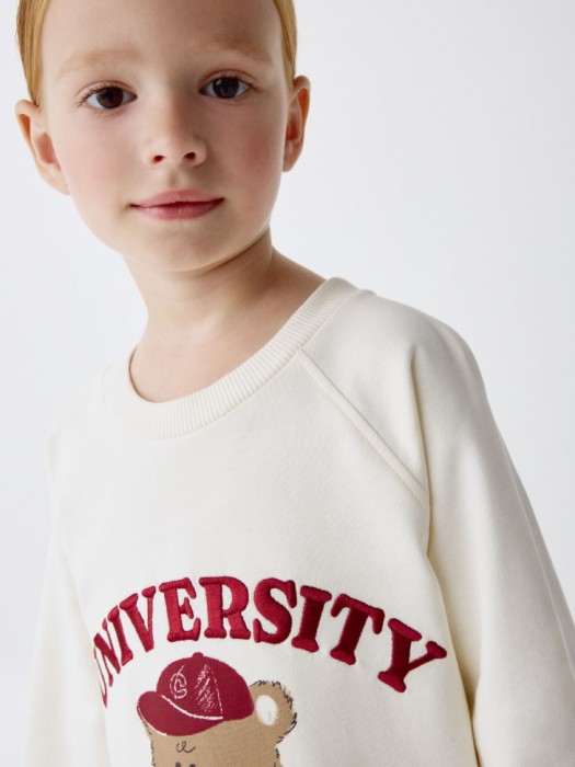 платье-толстовка с принтом и вышивкой для девочек по цене 699 руб вид справа