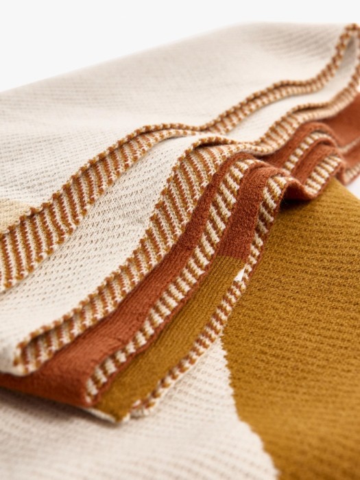 плед с рисунком от бренда sela вид слева