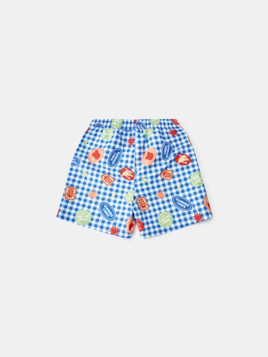 пляжные шорты с принтом для мальчиков от бренда sela вид слева