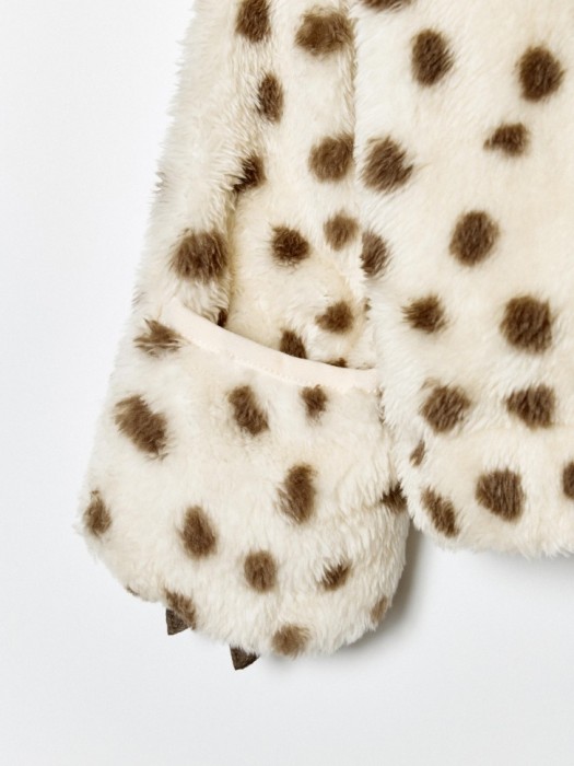 плюшевая толстовка с ушками на капюшоне для девочек из россии вид сбоку