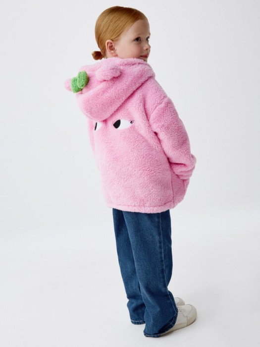 плюшевая толстовка виви для девочек из коллекции  х vasilinciaga от бренда sela вид слева