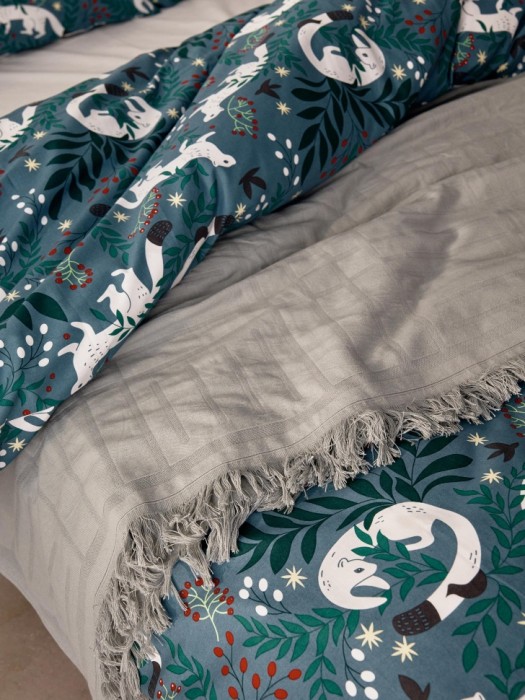 покрывало из хлопка 200х220 см от бренда sela вид слева