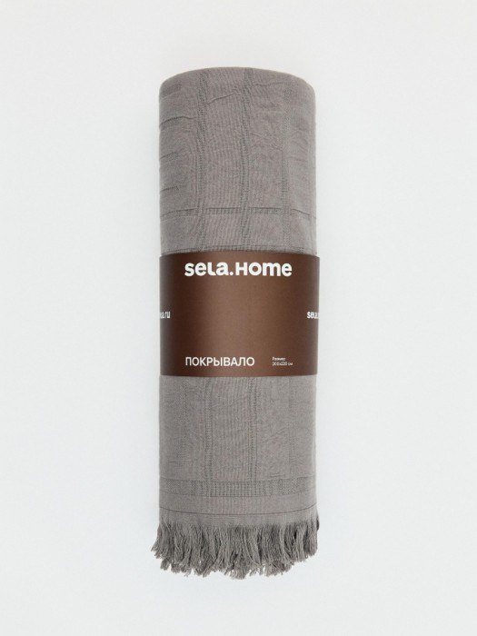 покрывало из хлопка 200х220 см из россии вид сбоку