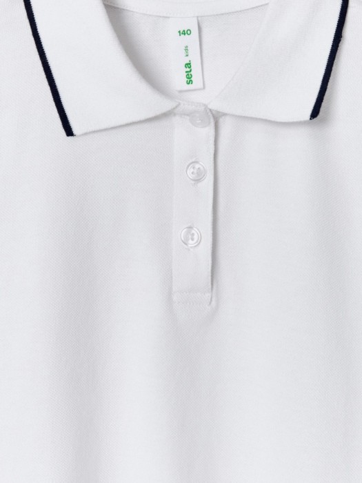 поло оверсайз с короткими рукавами для девочек из россии вид сбоку