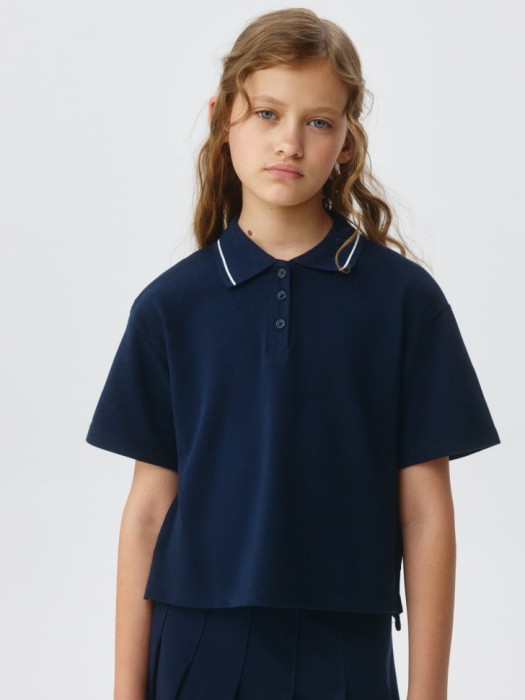 поло оверсайз с короткими рукавами для девочек 4680798253749 фотография