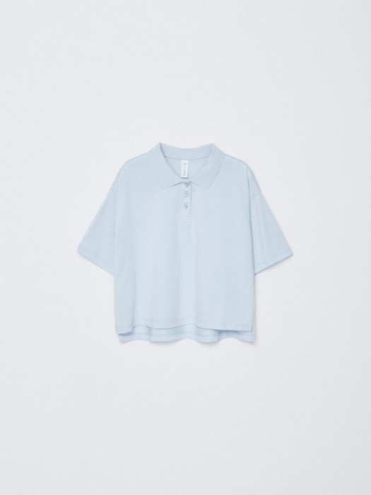 поло оверсайз с короткими рукавами для девочек по цене 599 руб вид справа