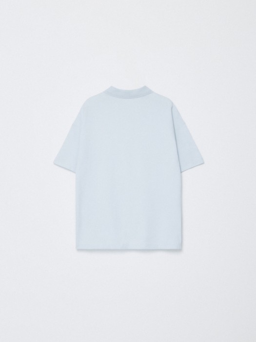 поло оверсайз с короткими рукавами для девочек по цене 1199 руб вид справа