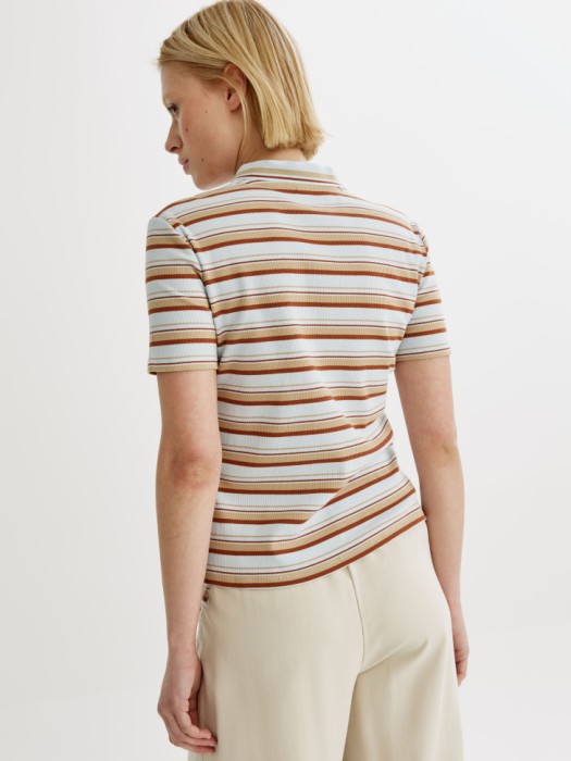 поло приталенное в полоску по цене 2299 руб вид справа