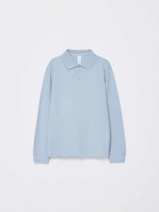 поло с длинным рукавом для мальчиков по цене 999 руб вид справа