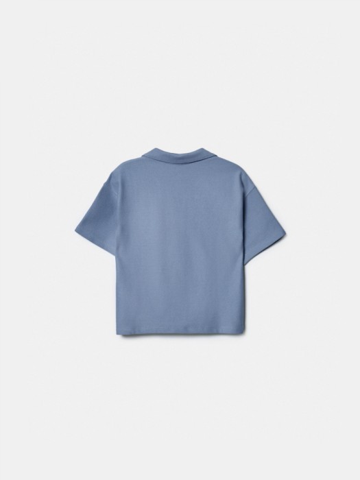 поло с коротким рукавом для мальчиков из россии вид сбоку