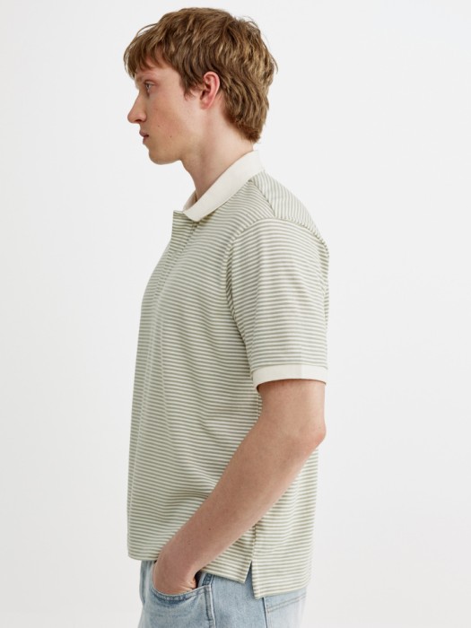 поло в полоску с коротким рукавом по цене 2599 руб вид справа