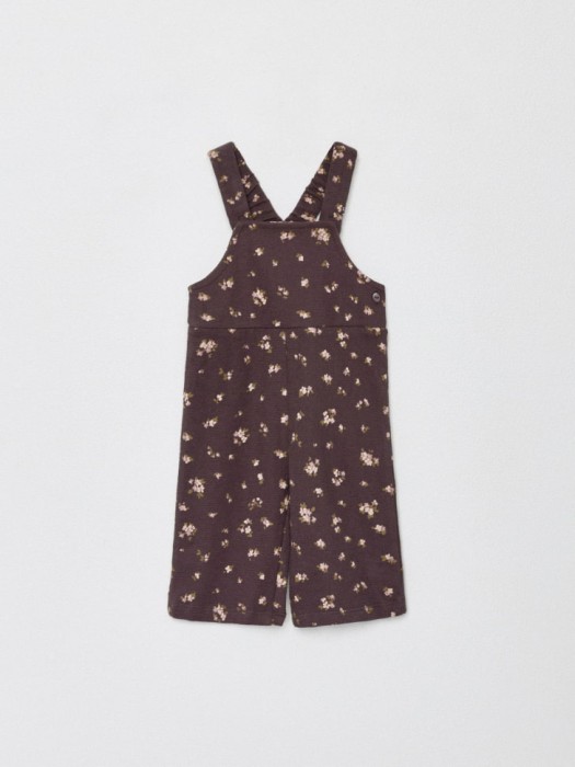 полукомбинезон из футера для малышей от бренда sela вид слева