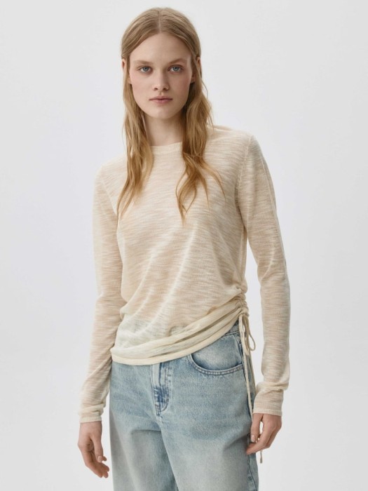 полупрозрачный джемпер из смесовой вискозы из вискозы спереди