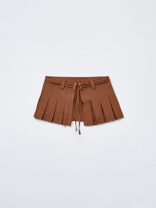 пояс-баска в складку из линейки  young из хлопка спереди