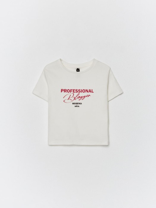 приталенная футболка для девочек из коллекции  х vasilinciaga по цене 899 руб вид справа