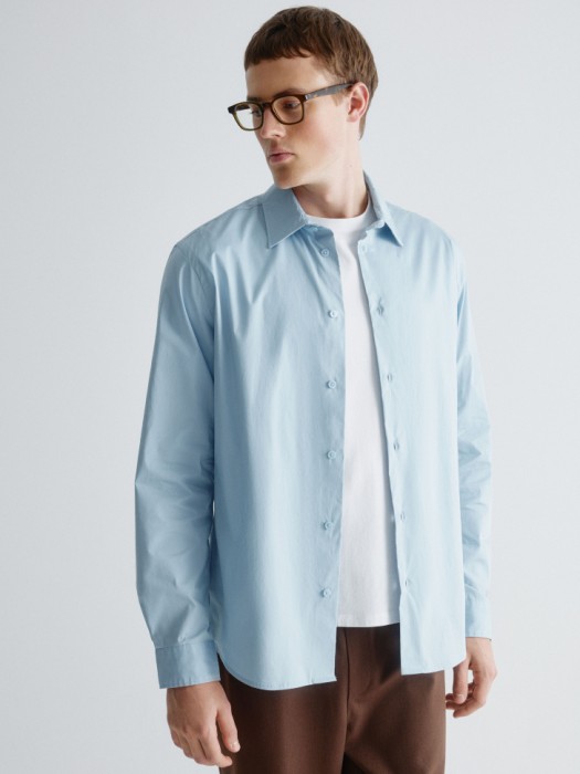приталенная рубашка из поплина 4610517150806 фотография