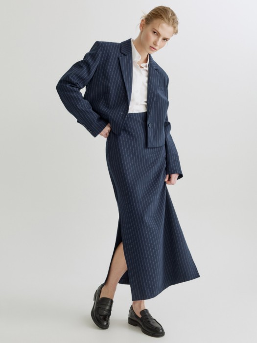 прямая юбка макси из костюмной ткани 4680798474137 фотография