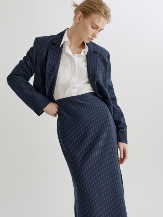 прямая юбка макси из костюмной ткани из россии вид сбоку