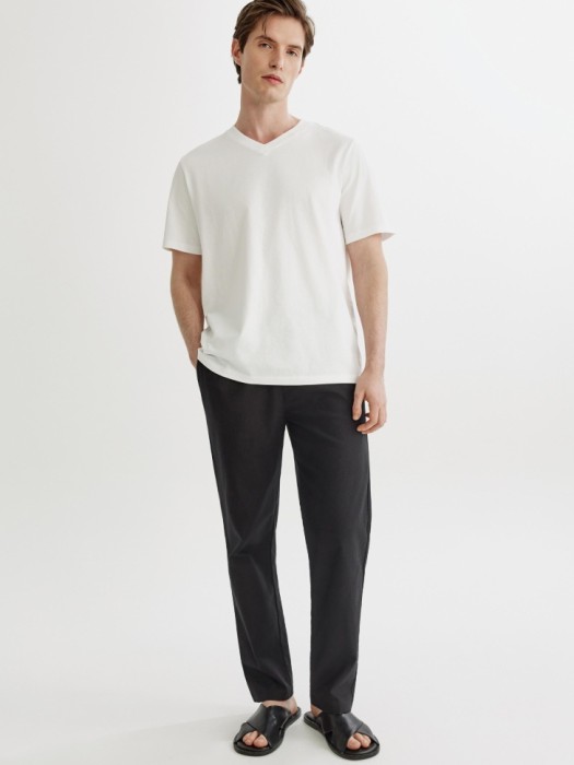 прямые брюки из смесового льна 4610517378118 фотография