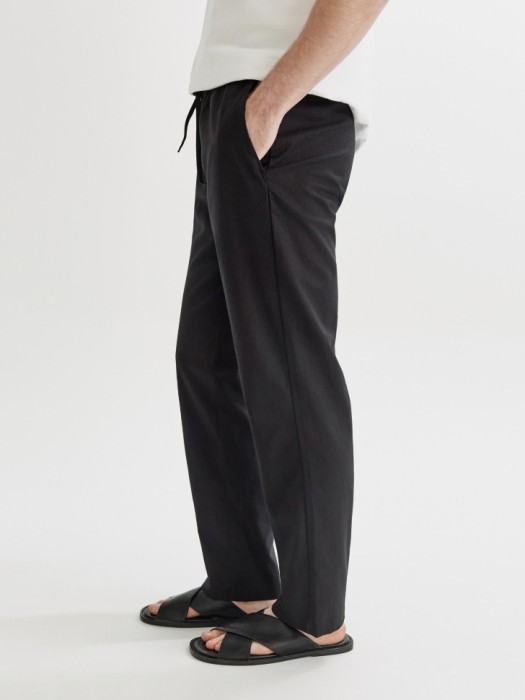 прямые брюки из смесового льна по цене 3999 руб вид справа