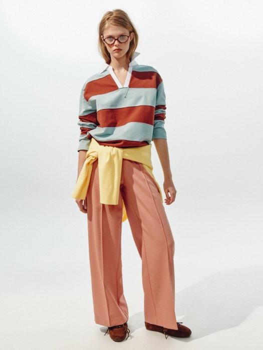 прямые брюки на высокой посадке из линейки  young 4610517787606 фотография