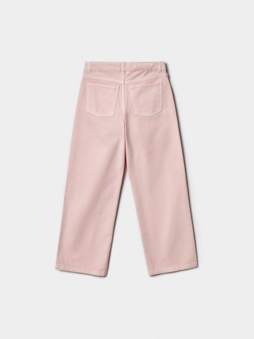 прямые джинсы из твила для девочек из россии вид сбоку