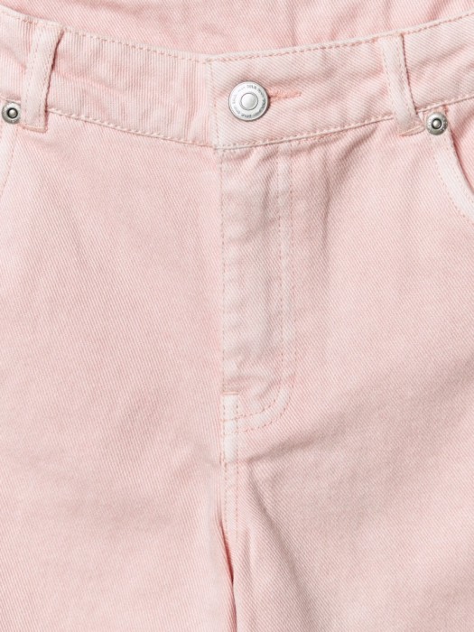 прямые джинсы из твила для девочек из джинсы и джинскота спереди