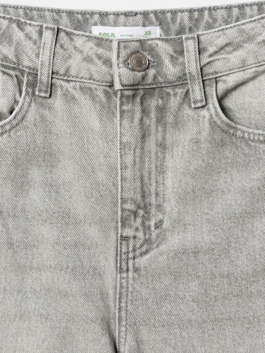 прямые джинсы на высокий рост из органического хлопка от бренда sela вид слева