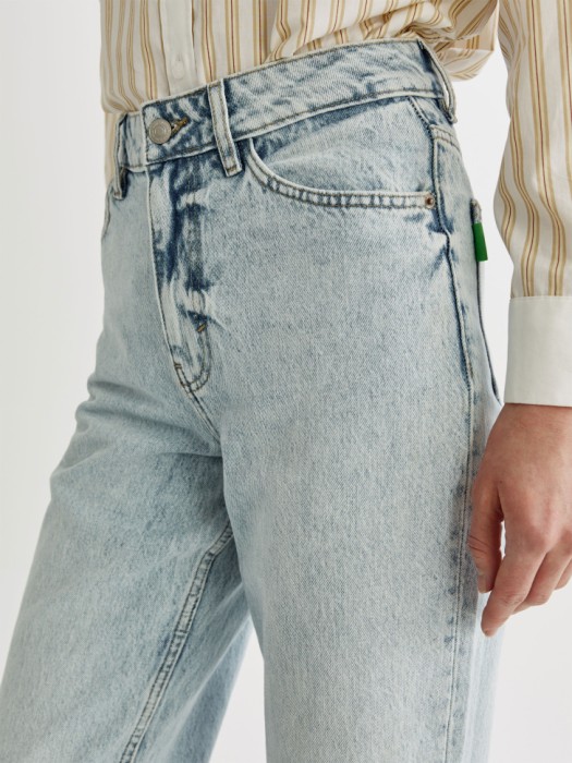 прямые джинсы на высокий рост из органического хлопка по цене 3599 руб вид справа