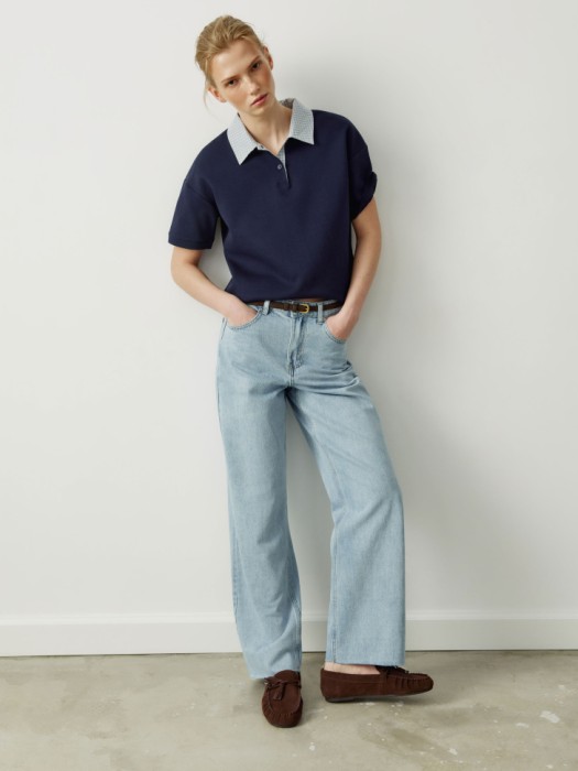 прямые джинсы с необработанным низом 4610517790620 фотография