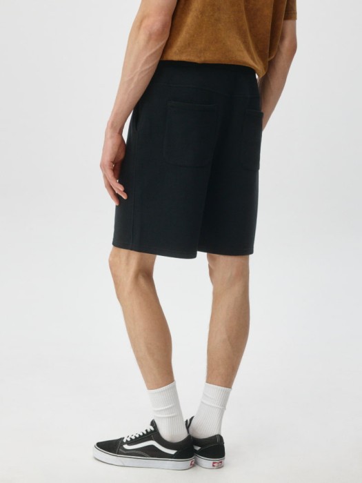 прямые шорты из хлопка по цене 2599 руб вид справа