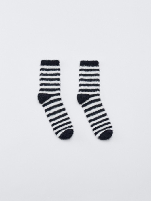 пушистые носки в полоску детские 4610517356819 фотография