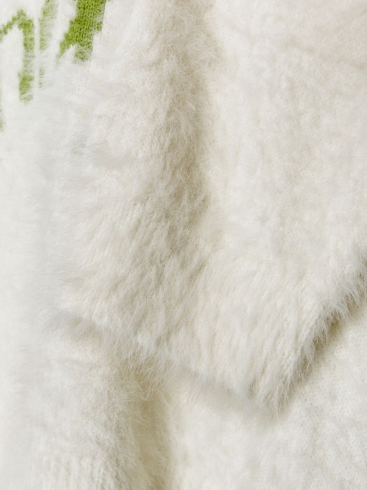 пушистый джемпер с kuromi детский универсального стиля с лицевой стороны