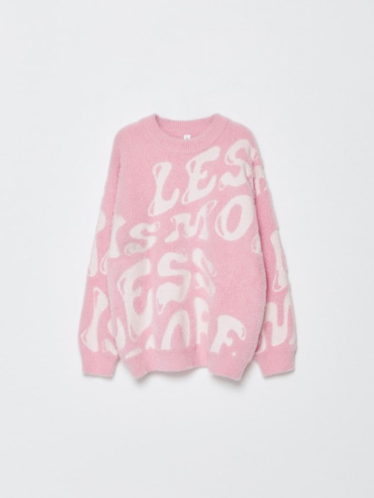 пушистый джемпер с принтом для девочек по цене 2499 руб вид справа