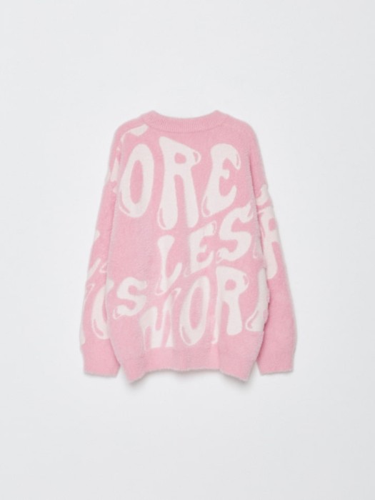 пушистый джемпер с принтом для девочек из россии вид сбоку